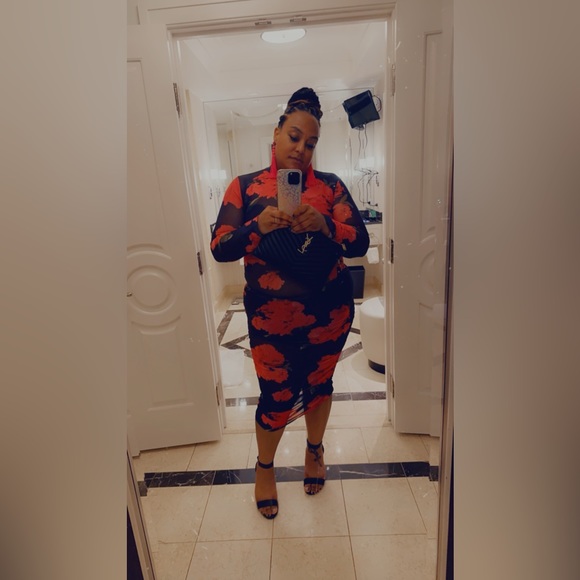 Black Mesh Dress - Picture 1 of 1